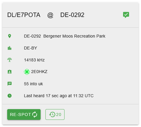 DL/E7POTA Activation DL/E7POTA Activation
